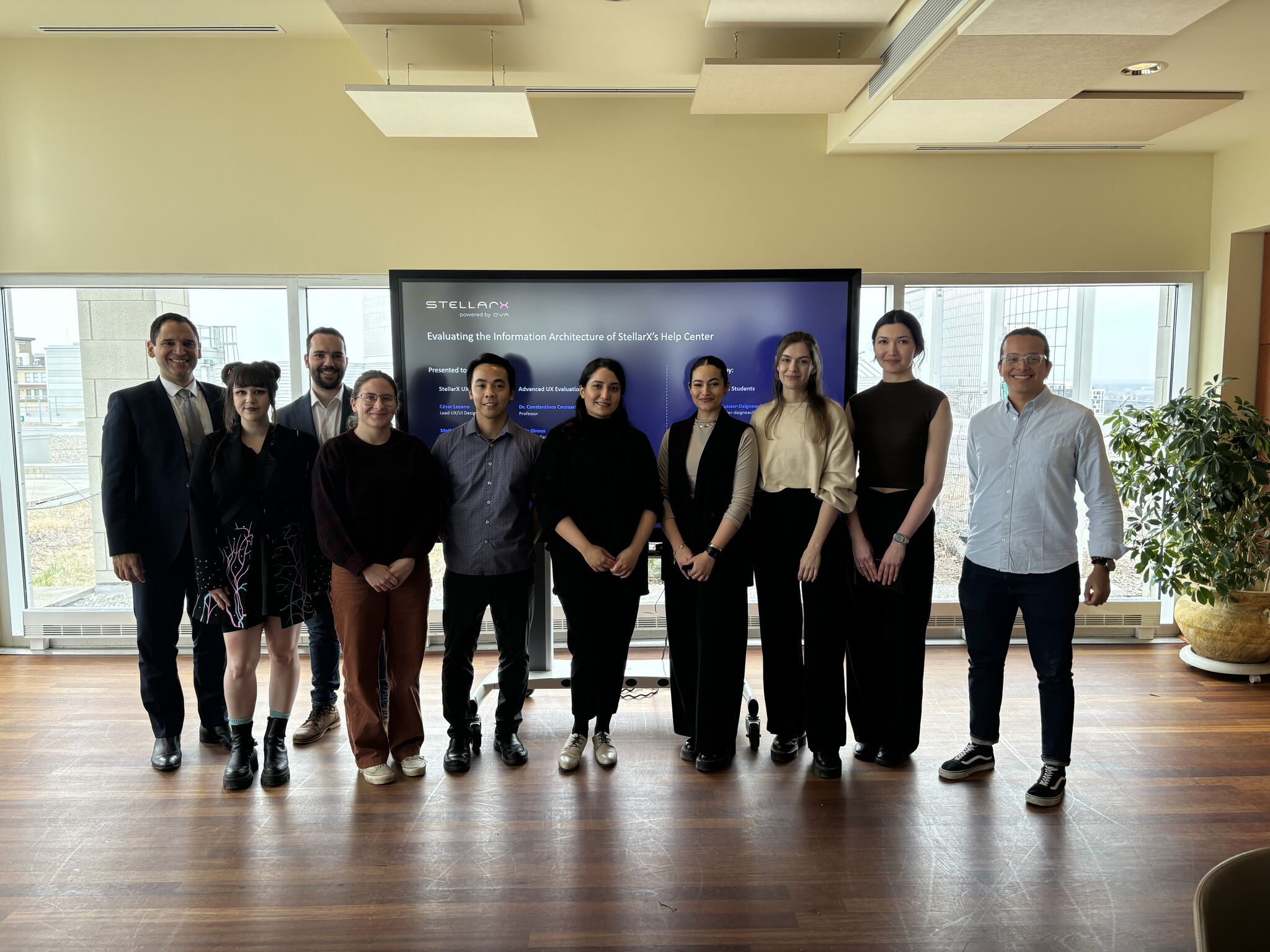 Presentation day with the team